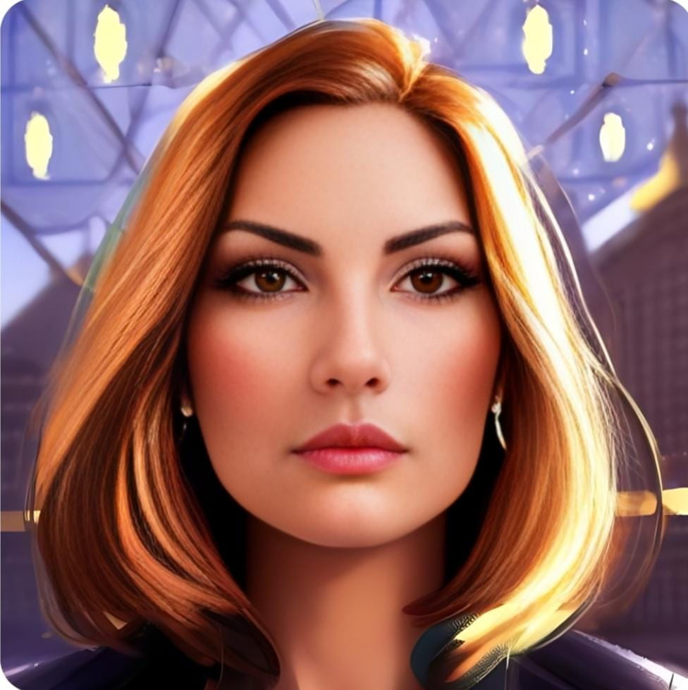 AI generated avatar image of woman.