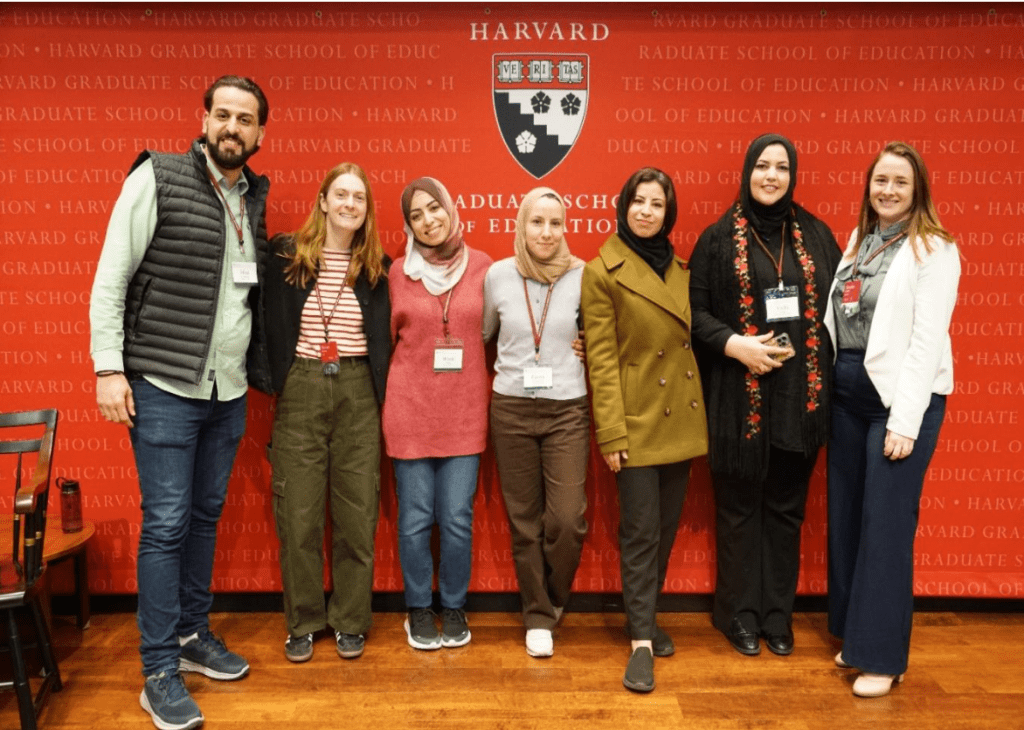 Palestinian participants at teaching climate change conference at Harvard